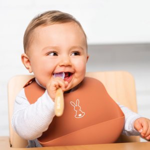 Bavoir en silicone Nattou
