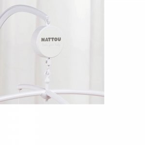 Boîtier musical pour mobile blanc mat Nattou