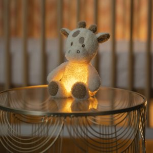Veilleuse peluche girafe teddy écru Nattou