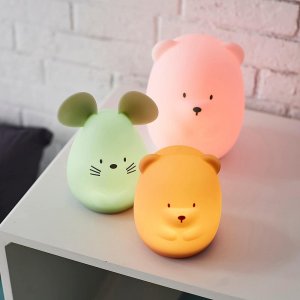 Veilleuse medium ours caramel 12cm  silicone Nattou