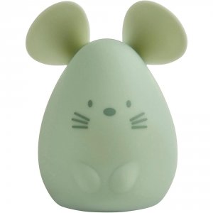 Veilleuse médium souris verte 12cm silicone Nattou