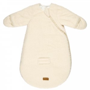Gigoteuse hiver 0-6 mois manches teddy bouclette écru Nattou
