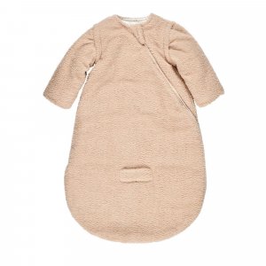 Gigoteuse hiver 0-6 mois manches détachable teddy bouclette beige Nattou
