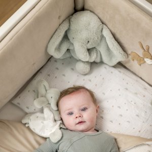 Tour de lit bébé réversible en velours loulou 180 cm sable Nattou