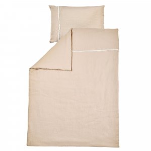 Housse de couette avec taie 100x140cm gaze de coton fanfan Nattou