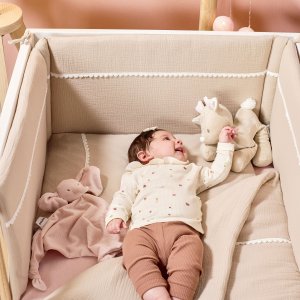 Housse de couette avec taie 100x140cm gaze de coton fanfan Nattou