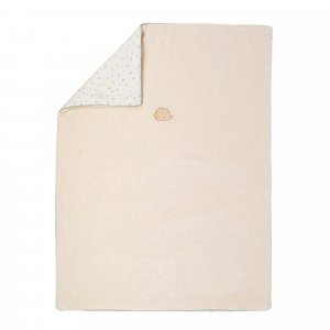 Couverture velours 75x100cm beige Nattou