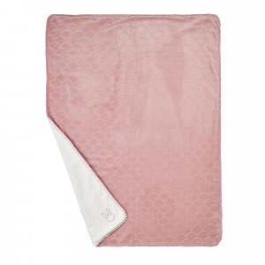 Couverture supersoft wavy 75x100cm vieux rose Nattou