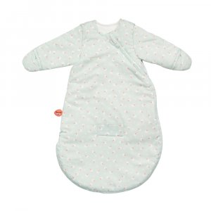 Gigoteuse hiver avec manches 60 cm vert sauge Nattou