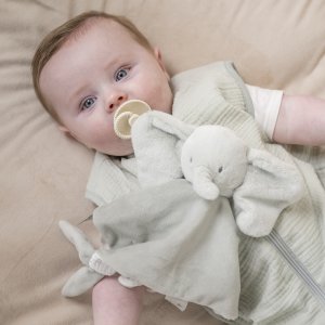 Doudou loulou elephant velours vert tilleul Nattou