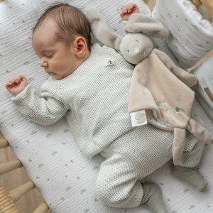 Doudou loulou lapin velours sable Nattou