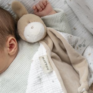 Maxi doudou loulou âne caramel Nattou
