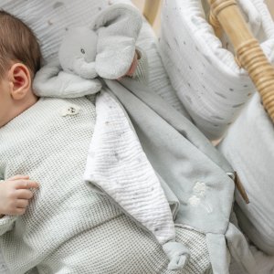 Maxi doudou loulou elephant vert tilleul Nattou