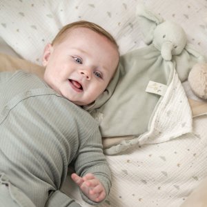 Maxi doudou loulou elephant vert tilleul Nattou