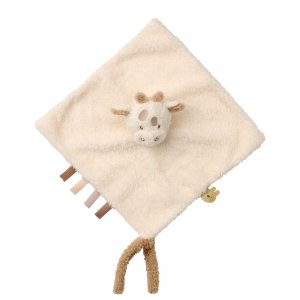 Doudou girafe bouclette écru bouclette Nattou