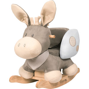 Bascule ane cappuccino beige/bleu
