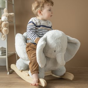 Bascule elephant vert tilleul Nattou