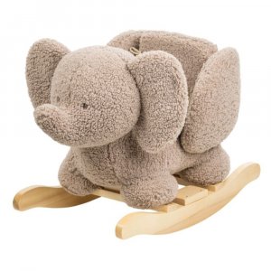 Bascule bouclette teddy eléphant taupe Nattou