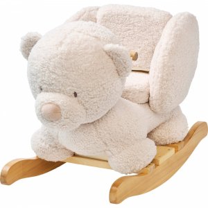 Bascule teddy ours écru bouclettes Nattou