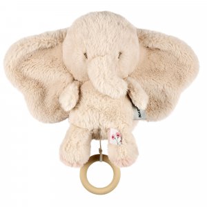 Peluche musical fanfan éléphant velours Nattou
