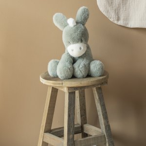 Peluche âne loulou vert foncé Nattou
