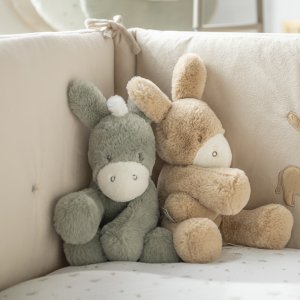 Peluche âne loulou caramel Nattou