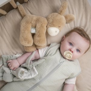 Peluche âne loulou caramel Nattou