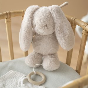 Peluche musicale lapin loulou sable Nattou