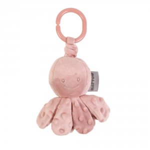 Pieuvre vibrato lapidou vieux rose Nattou