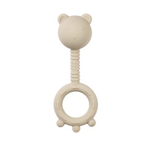 Hochet ours en silicone argile Nattou