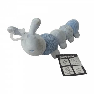 Les imparfaits - peluche chenille d'éveil bleue lapidou Nattou