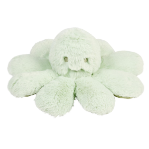 Pieuvre hochet longs poils vert tilleul Nattou