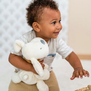 Peluche 28 cm charlie le chien vanille Nattou