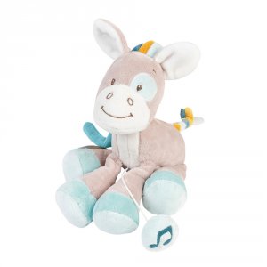 Peluche bébé mini musical tim le cheval