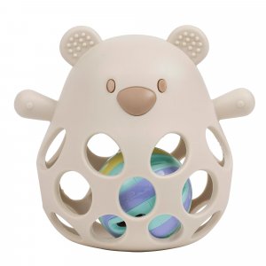 Hochet avec balleours en silicone argile Nattou