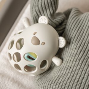 Hochet avec balleours en silicone argile Nattou