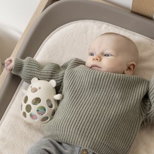 Hochet avec balleours en silicone argile Nattou