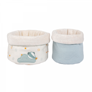 Lot de 2 panières félix le blaireau Nattou