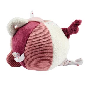 Balle d'éveil velours rose poudré lapidou Nattou
