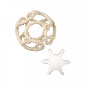 Set de 2 balles en silicone argile et blanc Nattou