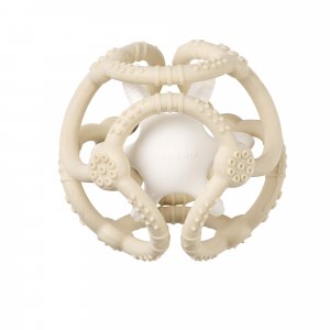 Set de 2 balles en silicone argile et blanc Nattou