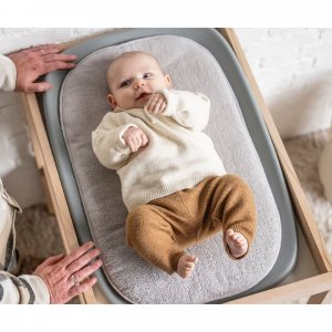 Coussin en éponge pour matelas à langer- gris Nattou