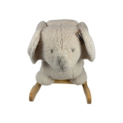 Les imparfaits - bascule bouclette teddy eléphant ecru