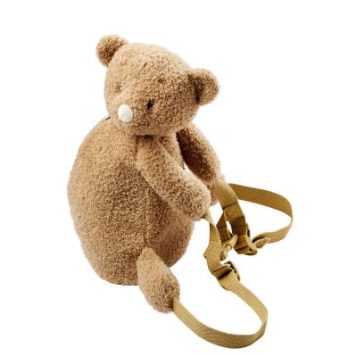 Sac à dos peluche ours caramel