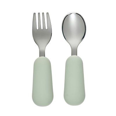 Set cuillère et fourchette inox vert