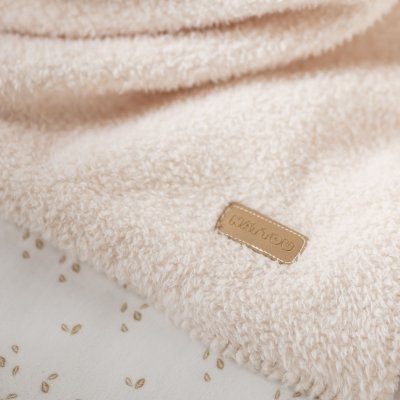 Couverture supersoft 75x100cm teddy bouclette ecru