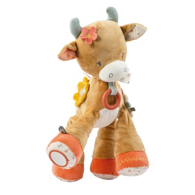 Peluche d'activité 45cm mila la vache