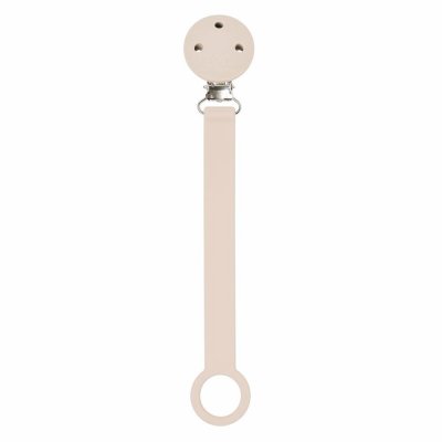 Attache sucette silicone beige