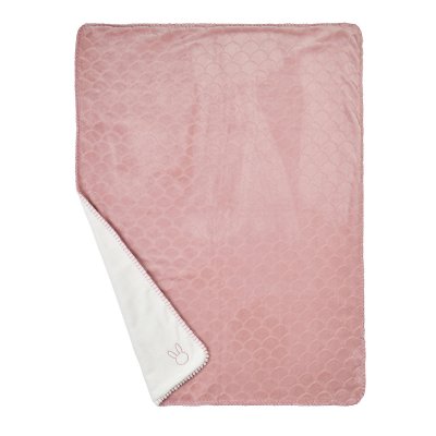 Couverture supersoft wavy 75x100cm vieux rose