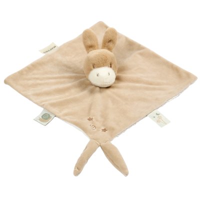 Doudou loulou âne velours caramel
